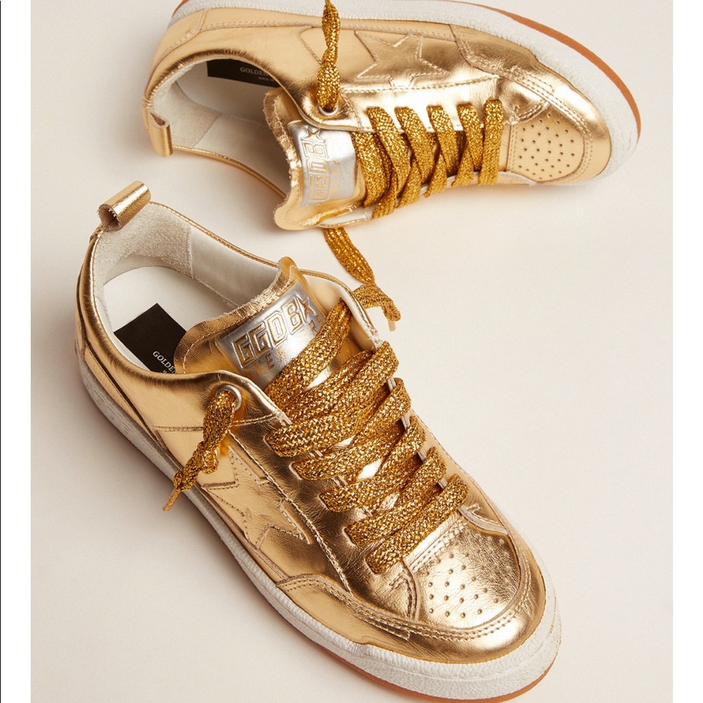Golden Goose Gold Sneakers
